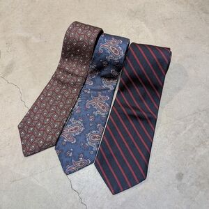 VTG Christian Dior Tie Lot Silk